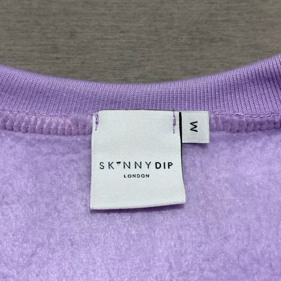 Skinnydip Sarcastic Print Sweatshirt - Lilac - Medium (Fits Small) - Picture 7 of 7